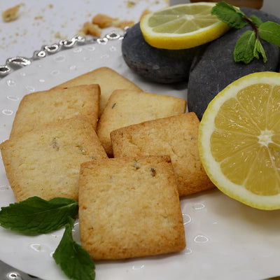 Lemon Fennel Linzer Cookie