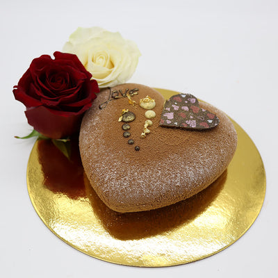 Chocolate Ganache Valentines Day Cake