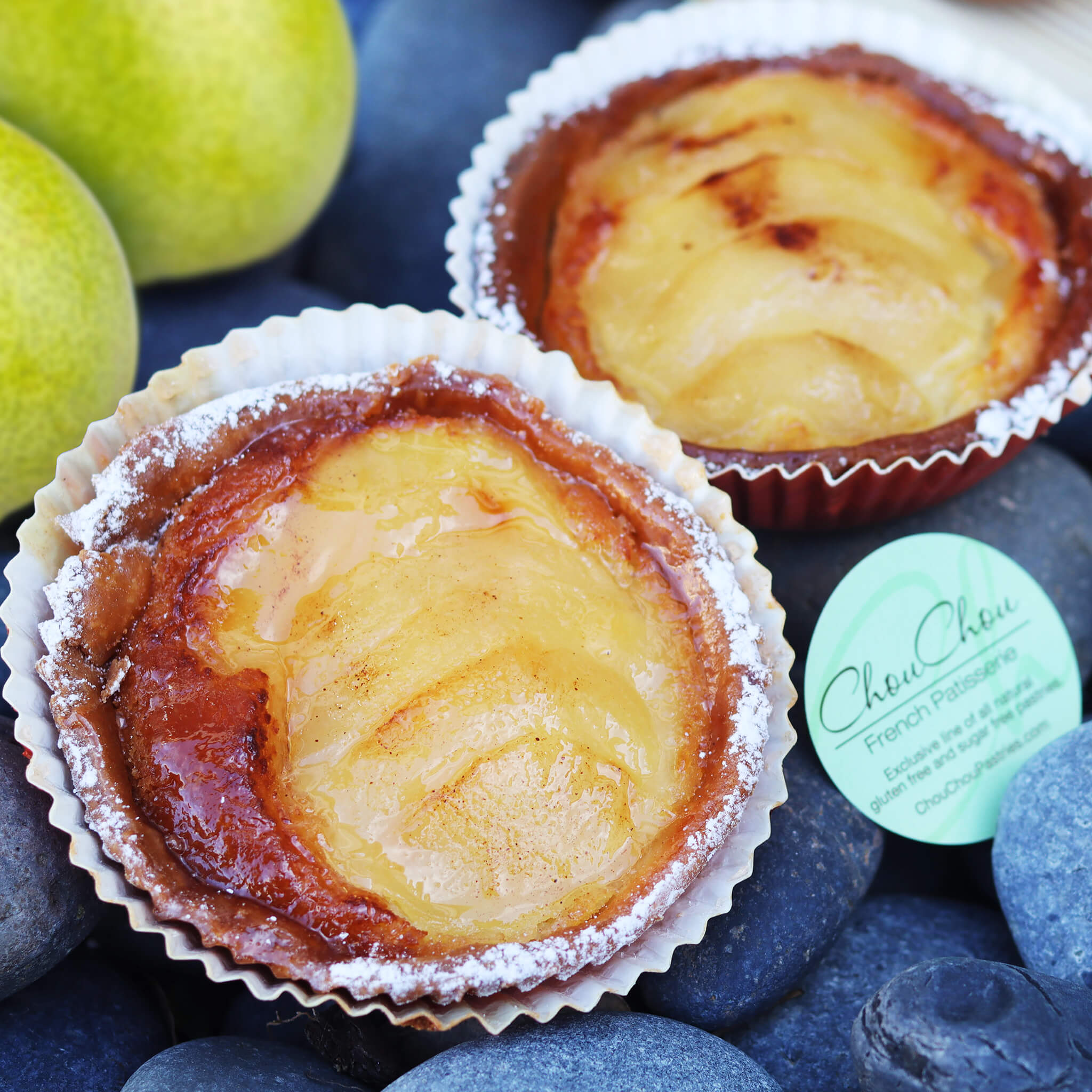 Pear Almond Tart (Box of 12) – Chou Chou French Patisserie